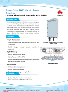 [22B] Outdoor photovoltaic controller PVPU-72N1 (02313XMG) Datasheet Draft A - (20211009)