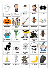 Halloween English Challenge