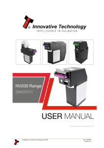 User Manual NV200 Range GA02031 v1.1