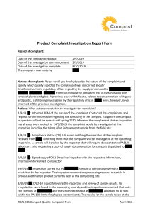 complaint report form 10 anonymised