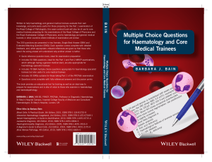 Barbara J. Bain - Multiple Choice Questions for Haematology and Core Medical Trainees-Wiley-Blackwell (2016)