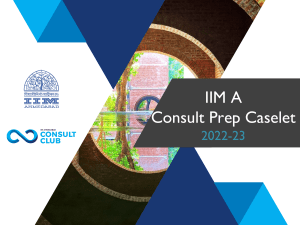 IIM A Consult Prep Caselet 2022-23