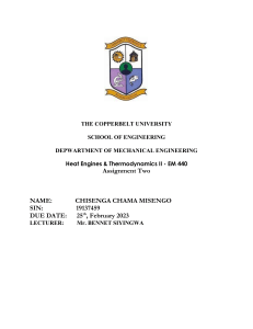 Heat Engines & Thermodynamics Assignment: ICE Cycles