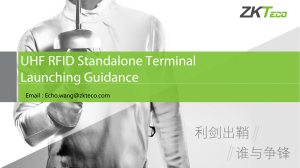 UHF RFID Standalone Terminal Launching Guidance 20171207