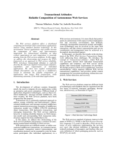 Transactional Attitudes - Reliable Composition of Autonomous Web Services 2002