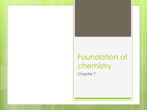 chapter 7 foundation of chemistry