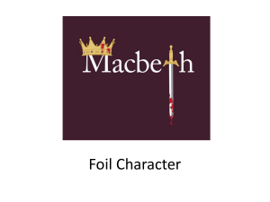 Foil in Macbeth