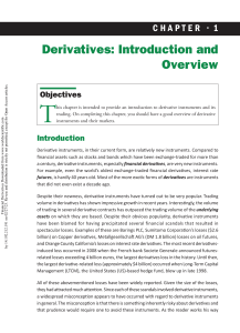 Financial deriavatives chap 1