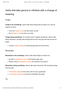 Gerund or infinitive – do, to do, doing – Page 4 of 4 – Test-English