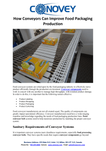 How Conveyors Can Improve Food Packaging Production