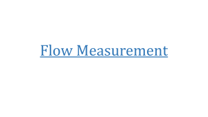 Flow measurement (1)