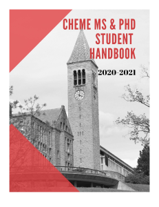 CHEME MS and PhD Student Handbook 2020