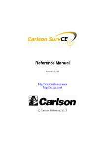 SurvCE V3 Manual