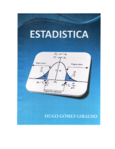 Estadística hugo Gómez Giraldo 2009
