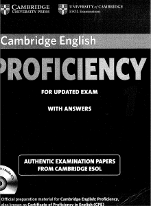 Cambridge English Proficiency (CPE) 1 for Updated Exam 2012 -164p