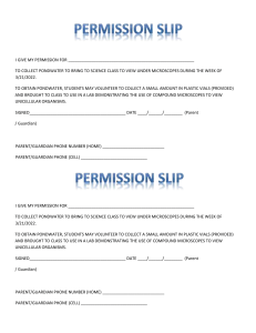 Permission Slip (PONDWATER)