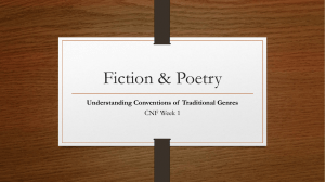 CNF Week 1 Fiction & Poetry