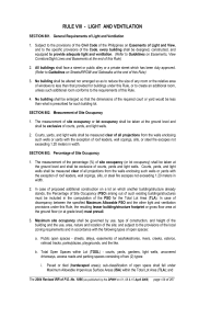 IRR Rule VIII - Light and Ventilation