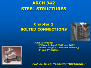 ARCH 342 STEEL STRUCTURES
