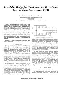 LCL Filter Design for Grid Connected Thr