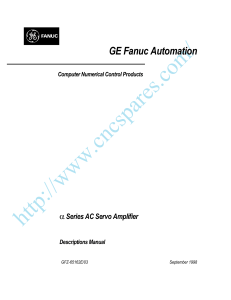 B-65162E FANUC AC SERVO AMPLIFIER Description Manual