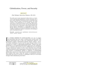 Globalization and Security