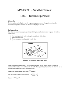 Lab 3 - Torsion Experiment