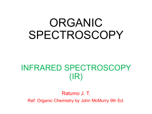 SCH 3452 Infared Spectroscopy McMurry CH12