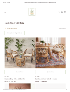 Bamboo Furniture Online Shop UK