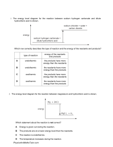 Chemical Energetics  Multiple Choice  QP-pages-1-2 5 7-8