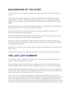 The Last Leaf - English - Notes - Teachmint