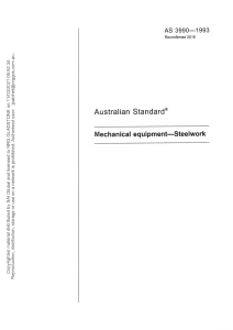 AS 3990-1193 - Mechanical Equipment-Steelwork