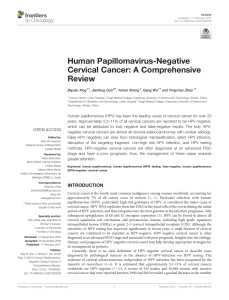 HPV PCR Negative -Cervical cancers