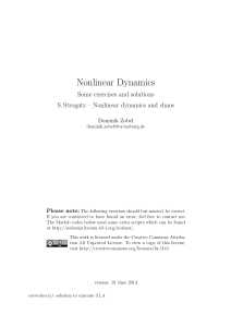 solution manual of non linear dynamics