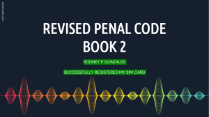 REVISED PENAL CODE BOOK 2 PREPARED BY RODNEY P GONZALES