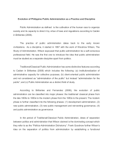 Evolution of Philippine Public Administr