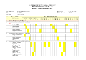 Malika. - MATRIKS RENCANA KERJA INDIVIDU