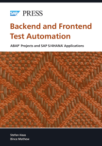 1903 Backend and Frontend Test Automation