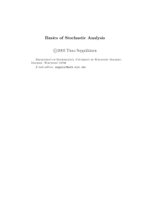 Seppalainen T. - Basics of Stochastic Analysis (2003)