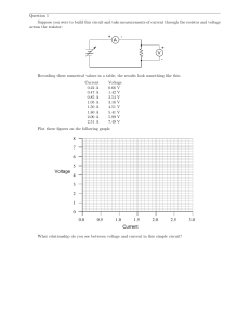 Ohm's law graphing worksheet