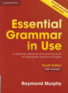 Essential Grammar in Use 4th (fourth) edition Raymond Murphy
