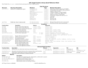 xPCTargetFunctionLibraryQuickReference