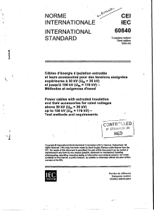 IEC-60840-POWER CABLES WITH EXTRUDED UNSULATION TEST METHODS AND REQUIREMENTS