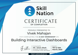 Workshop Certificate