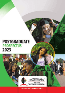 2023 Postgraduate Brochure