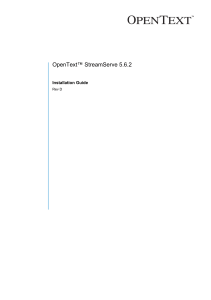 OpenText StreamServe 5.6.2 Installation Guide