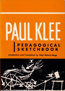 Klee Paul Pedagogical Sketchbook 1953