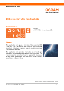 AN020 ESD protection while handling LEDs