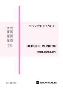 Nihon Kohden BSM-2300A,C,K Monitor - Service manual (2)
