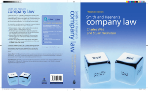 Company Law- Keenan's- Book